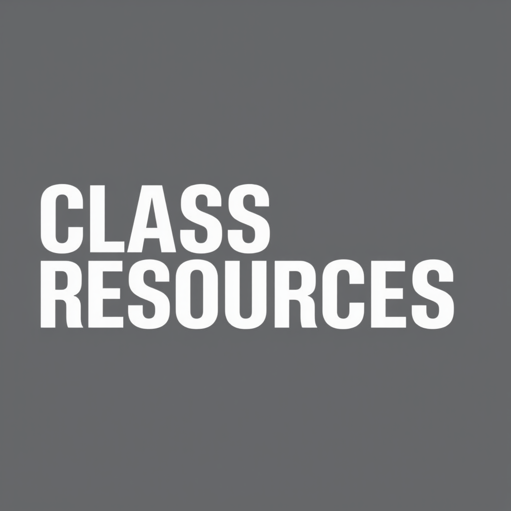 Tracy Granneman Class Resources